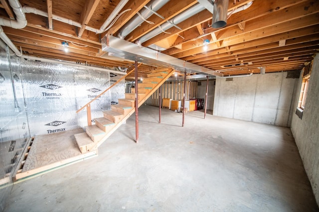 view of basement