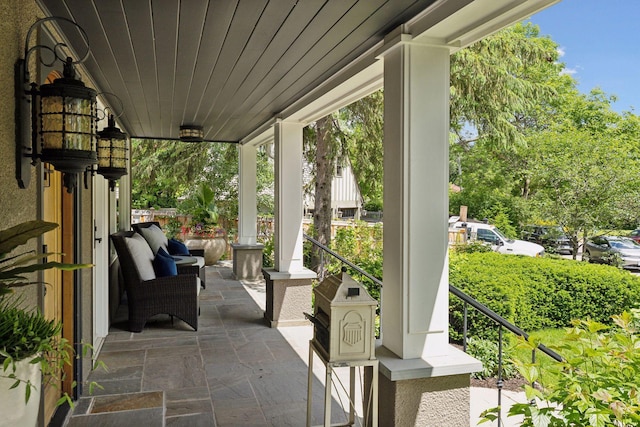 view of patio / terrace with a porch