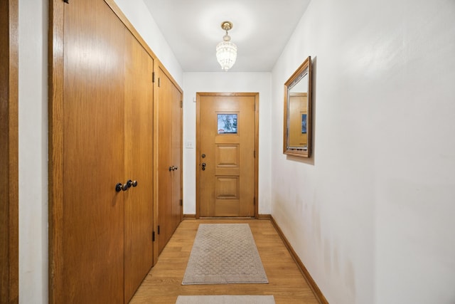 entryway featuring light hardwood / wood-style floors