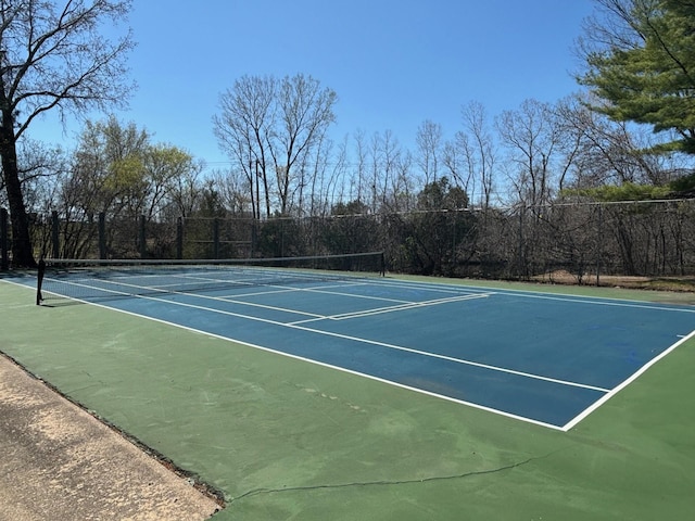 view of sport court