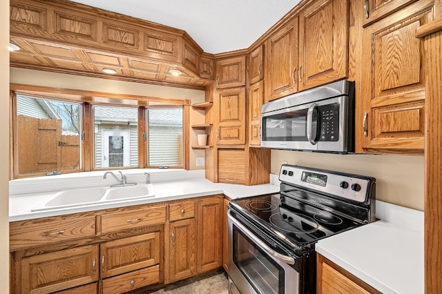 kitchen featuring stainless steel appliances and sink