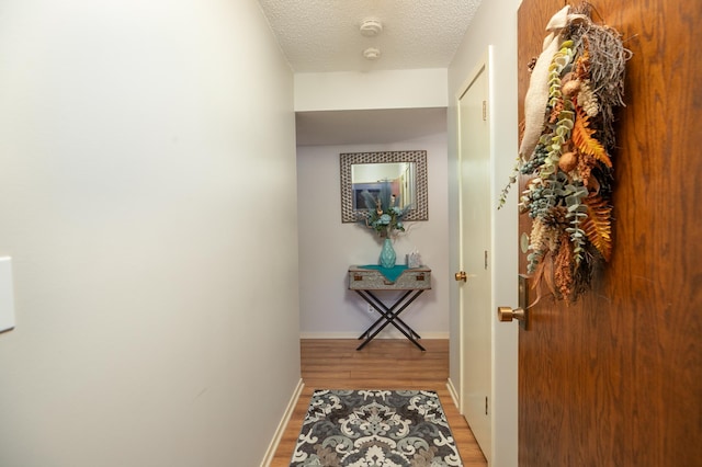 317 6th Ave SW Unit 501, Rochester, MN 55902 - hall featuring light wood-type flooring, a textured ceiling, and baseboards