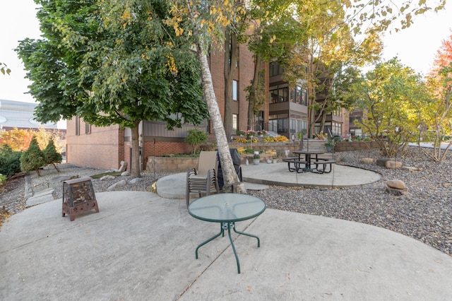 317 6th Ave SW Unit 501, Rochester, MN 55902 - view of patio / terrace with a fire pit