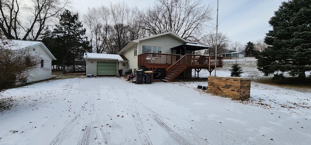 exterior space with a deck