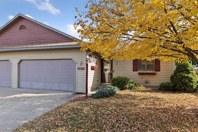 view of front of house featuring a garage