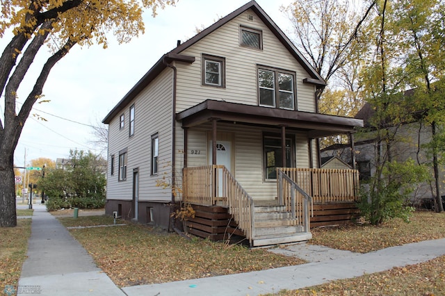 view of front of house with a porch