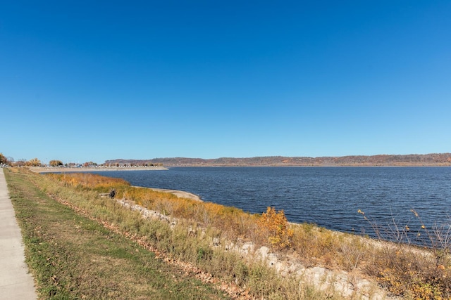 property view of water