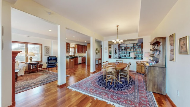 dining room featuring light hardwood / wood-style flooring