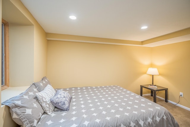 bedroom featuring carpet floors