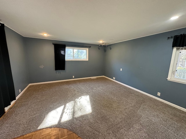 1031 Willmar Ave SW, Willmar, MN 56201 - empty room with baseboards, carpet, and recessed lighting