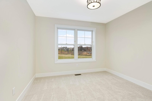 view of carpeted empty room