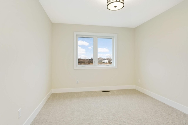 view of carpeted empty room