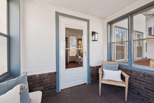 view of sunroom / solarium