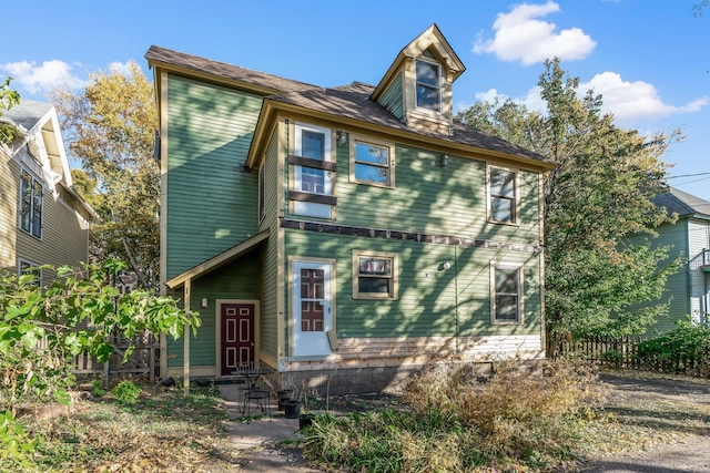 view of front of home