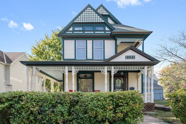 victorian home with covered porch