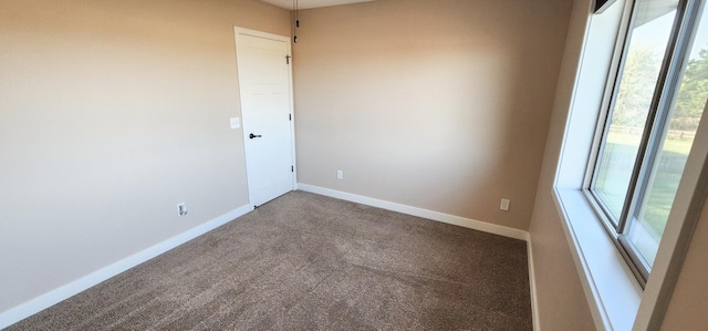 view of carpeted empty room