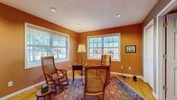 22735 Hickory Rd, Lanesboro, MN 55949 - living area with baseboards and wood finished floors