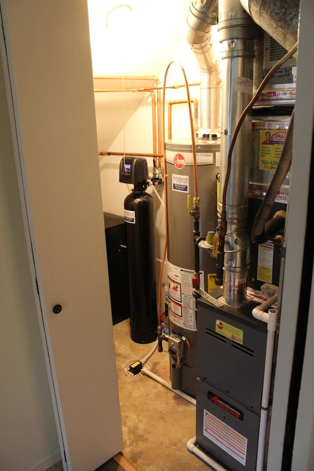 utilities with water heater