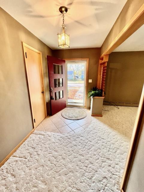 view of tiled foyer