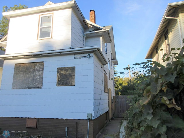 view of side of property