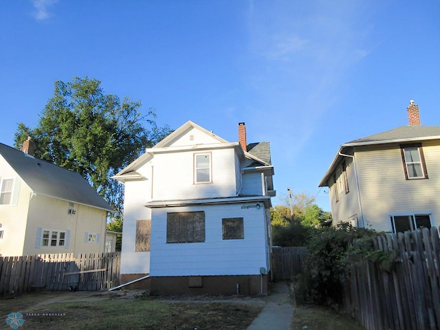 view of rear view of property