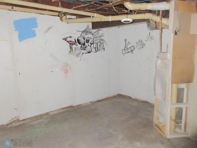 view of basement