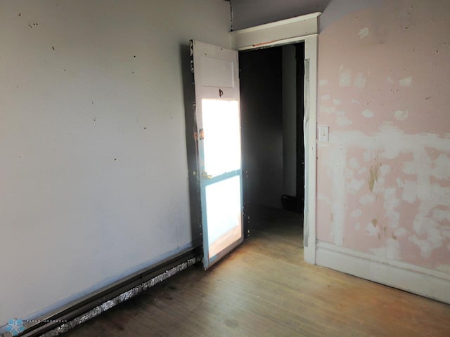 unfurnished room featuring light wood-type flooring