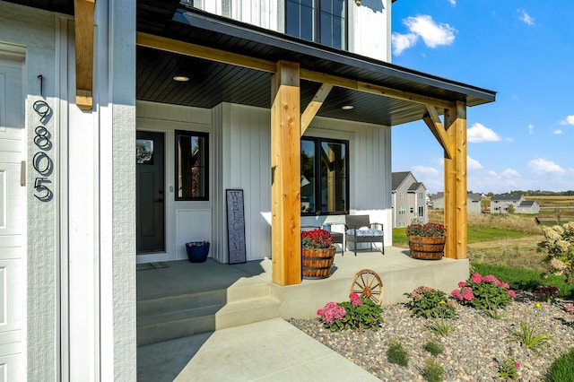 view of patio / terrace featuring covered porch