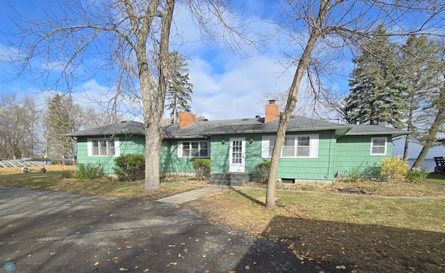 view of ranch-style home