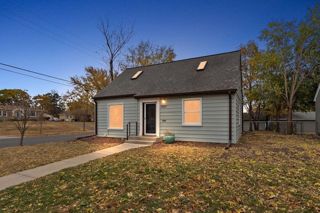 view of bungalow-style house