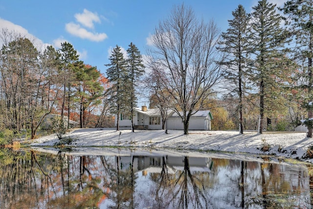 view of snowy yard