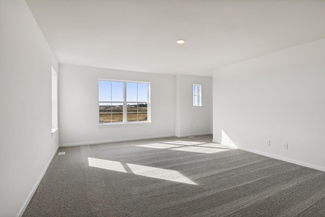 unfurnished room featuring carpet