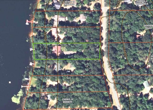 N13475 Narrows Trl, Minong, WI 54859 - aerial view of property's location