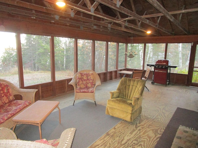 view of sunroom / solarium