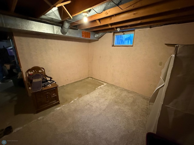 view of basement