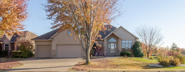 view of front of house featuring a garage