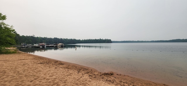 3736 Silent Springs Ct, Webb Lake, WI 54830 - view of water feature featuring a forest view