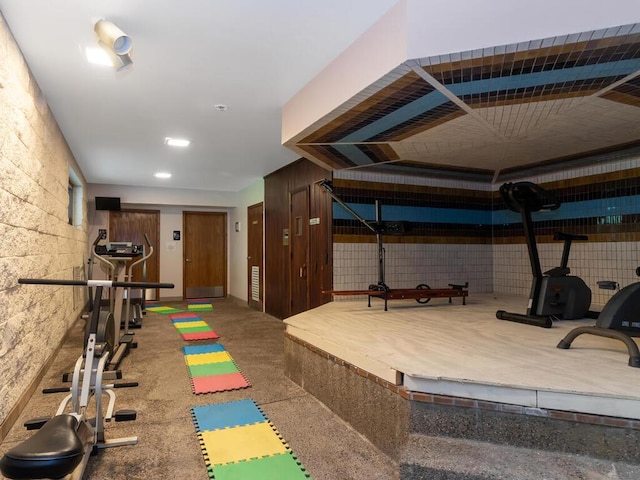 view of exercise room