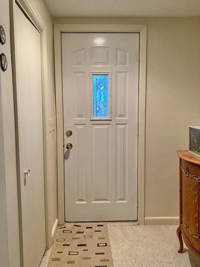 view of doorway to outside