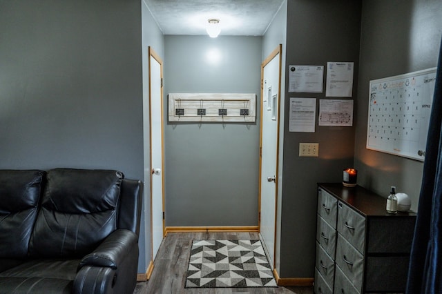 interior space featuring hardwood / wood-style floors