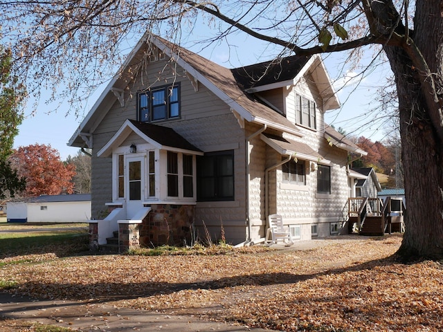 view of side of property