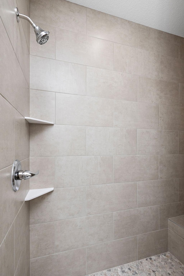 bathroom with tiled shower