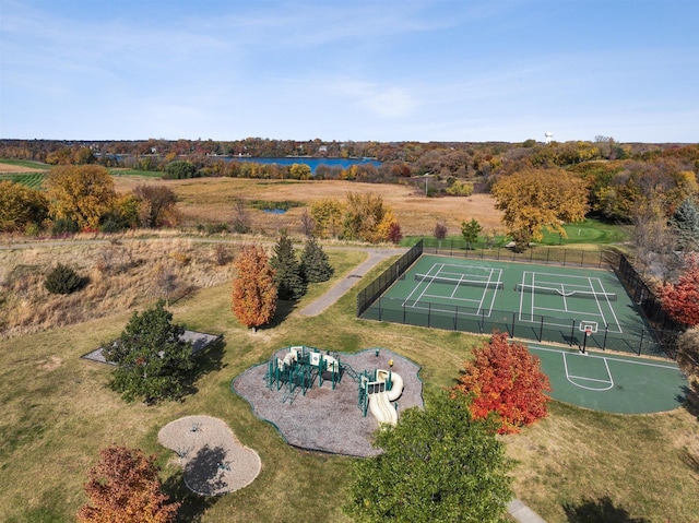 birds eye view of property