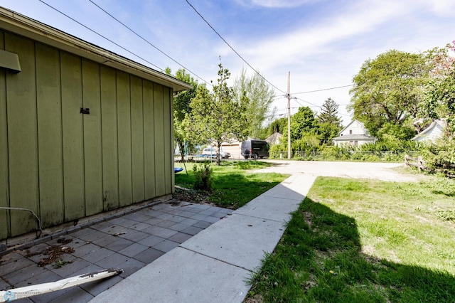 807 4th St S, Moorhead, MN 56560 - view of green lawn with a patio area