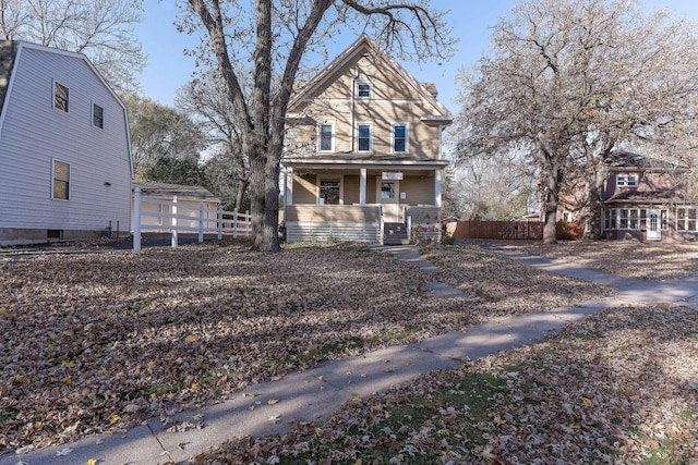 front of property featuring a porch