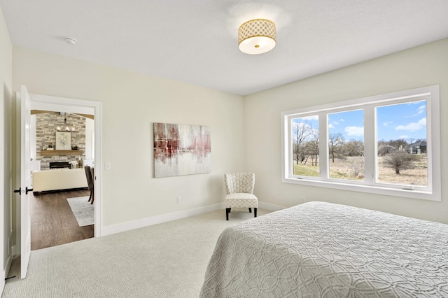 bedroom featuring hardwood / wood-style floors