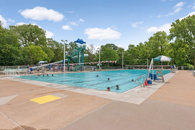 view of pool