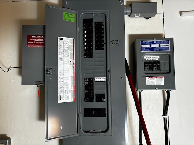 utility room featuring electric panel