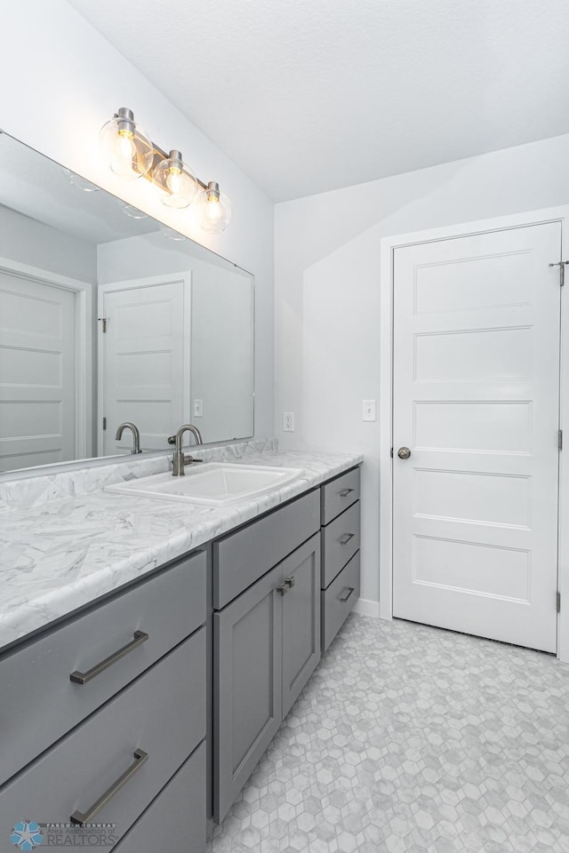 bathroom with vanity