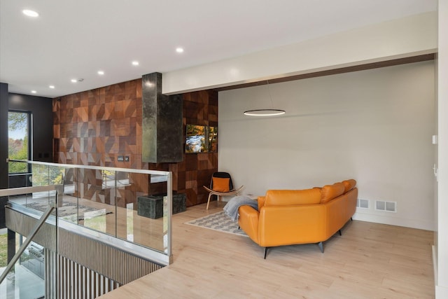 interior space featuring hardwood / wood-style floors